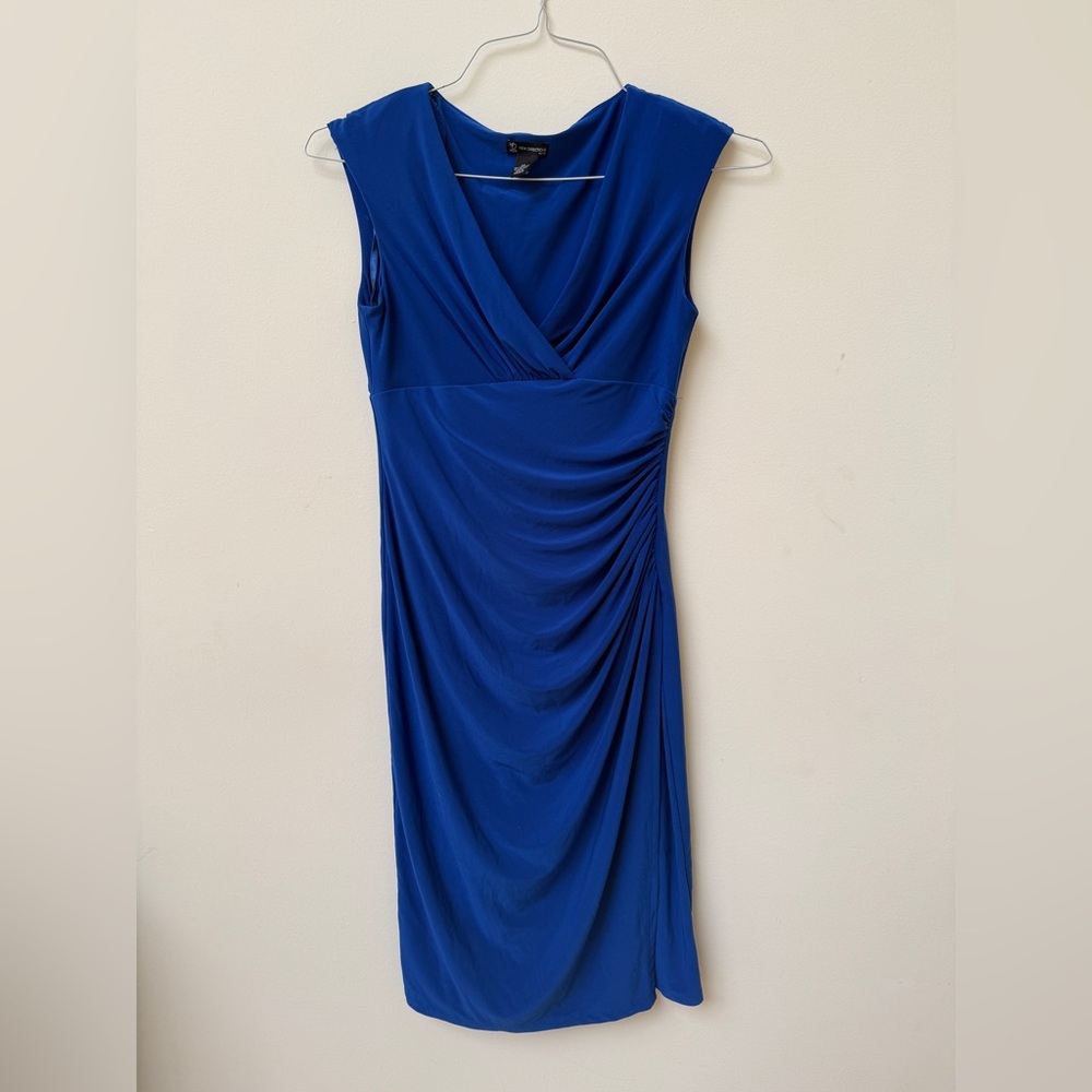 Elegant Blue Sleeveless Dress by New Directions